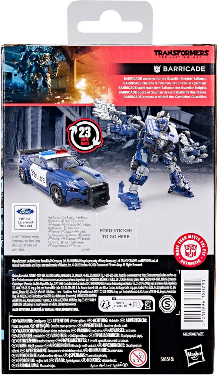 Transformers Studio Series The Last Knight Barricade