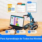 Bricolaje Makeblock, kit de robot calidad premium, 10-en-1 robot, educación, Scratch 2.0, Robot programable para que los niños aprendan codificación, robótica y electrónica