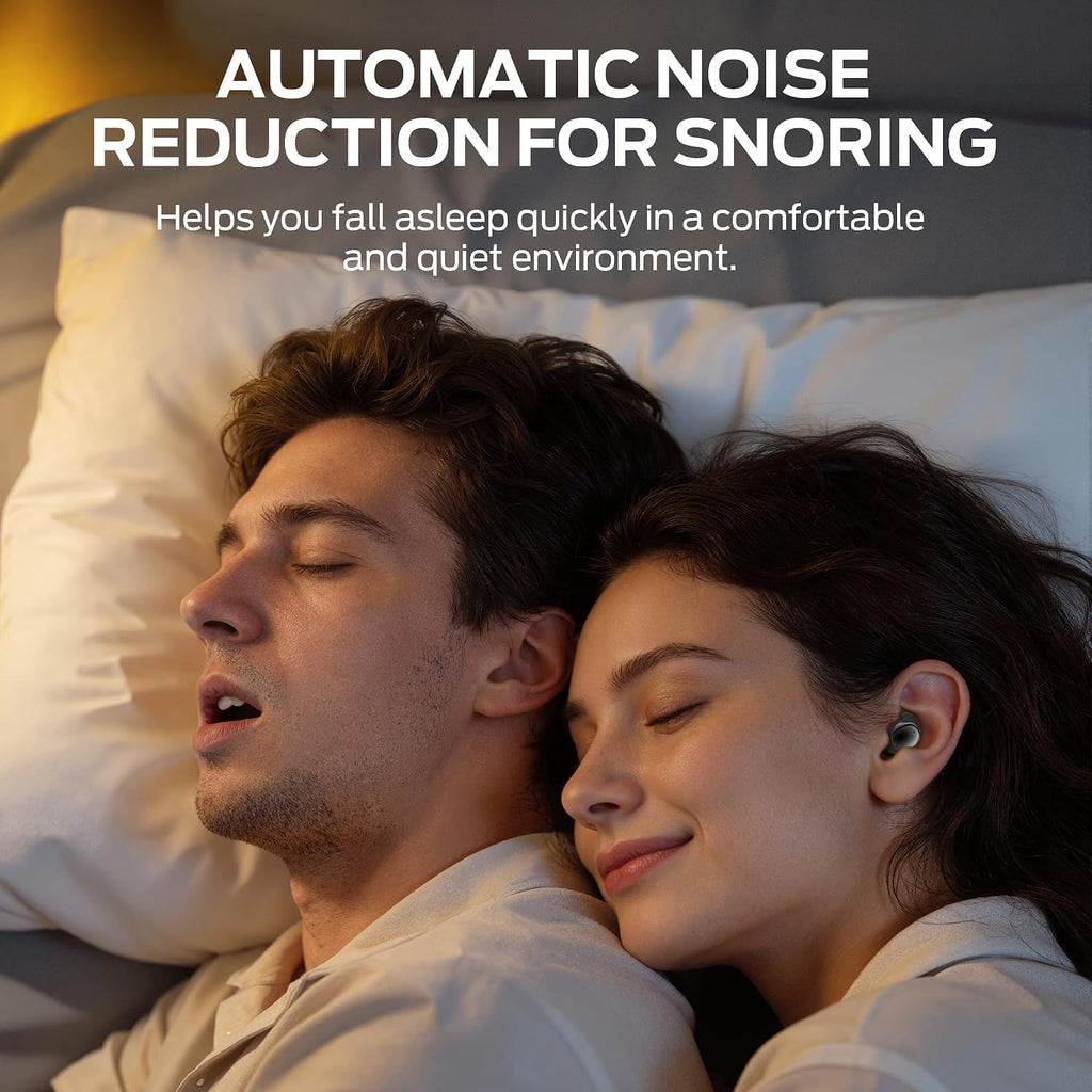 Oraolo Sleep Ear200, auriculares intrauditivos inalámbricos Bluetooth 6.0, auriculares para dormir con ANC, auriculares con cancelación activa de ruido, tiempo de reproducción de 8 a 10 horas
