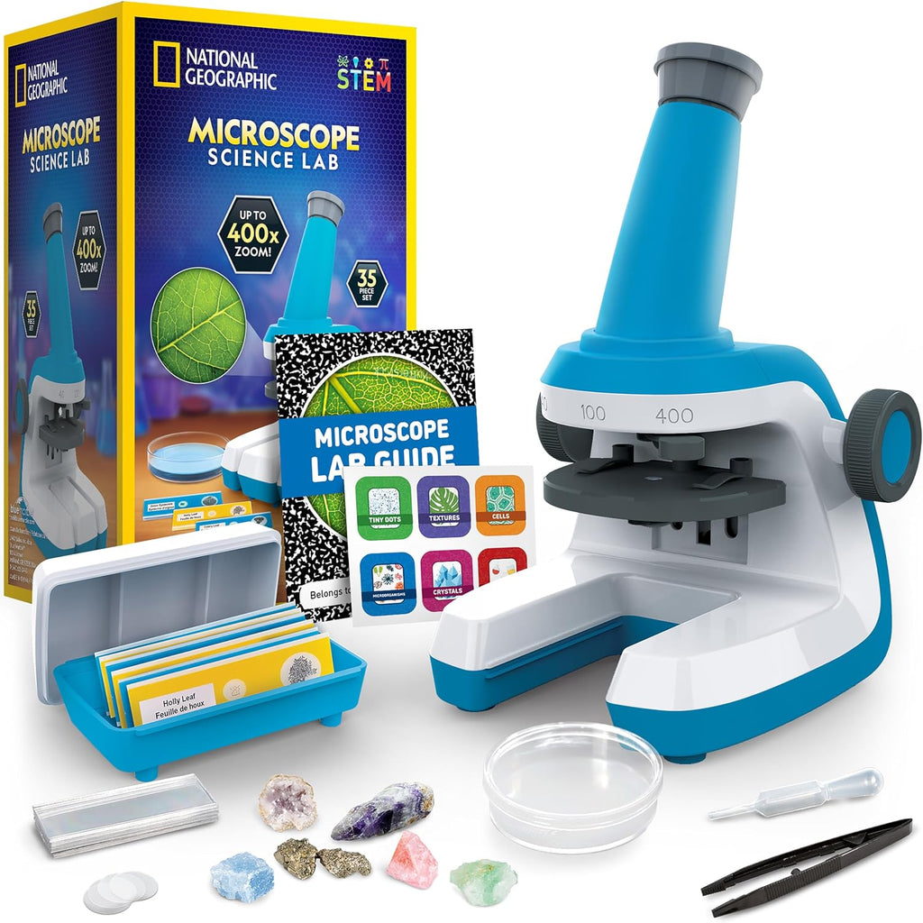 National Geographic Microscope para Kids con hasta 400x Magnification
