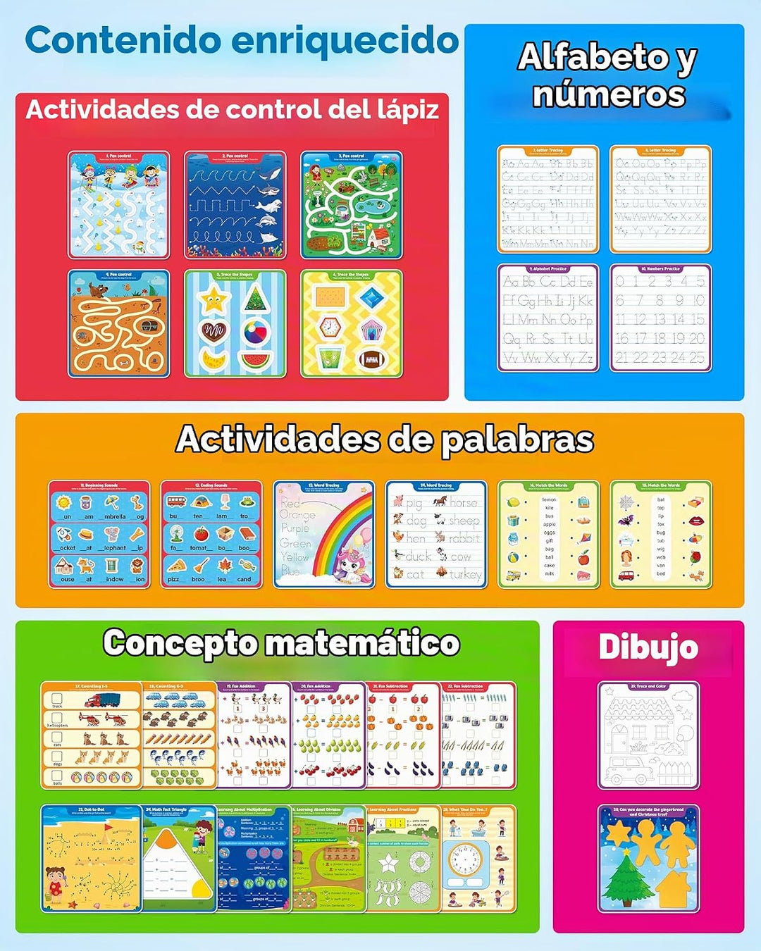 Coogam - Tabla de cien escritura a mano, manipulador de matemáticas...