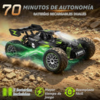 Geoxor Coche de control remoto a escala 1:14 de más de 30 KM/H de alta velocidad, cuerpo de aleación, autos RC rápidos para niños de 8 a 12, 2.4 GHz, todo terreno, camión a control remoto con 2