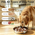 Tazones para perros de alimentación lenta de acero inoxidable 304