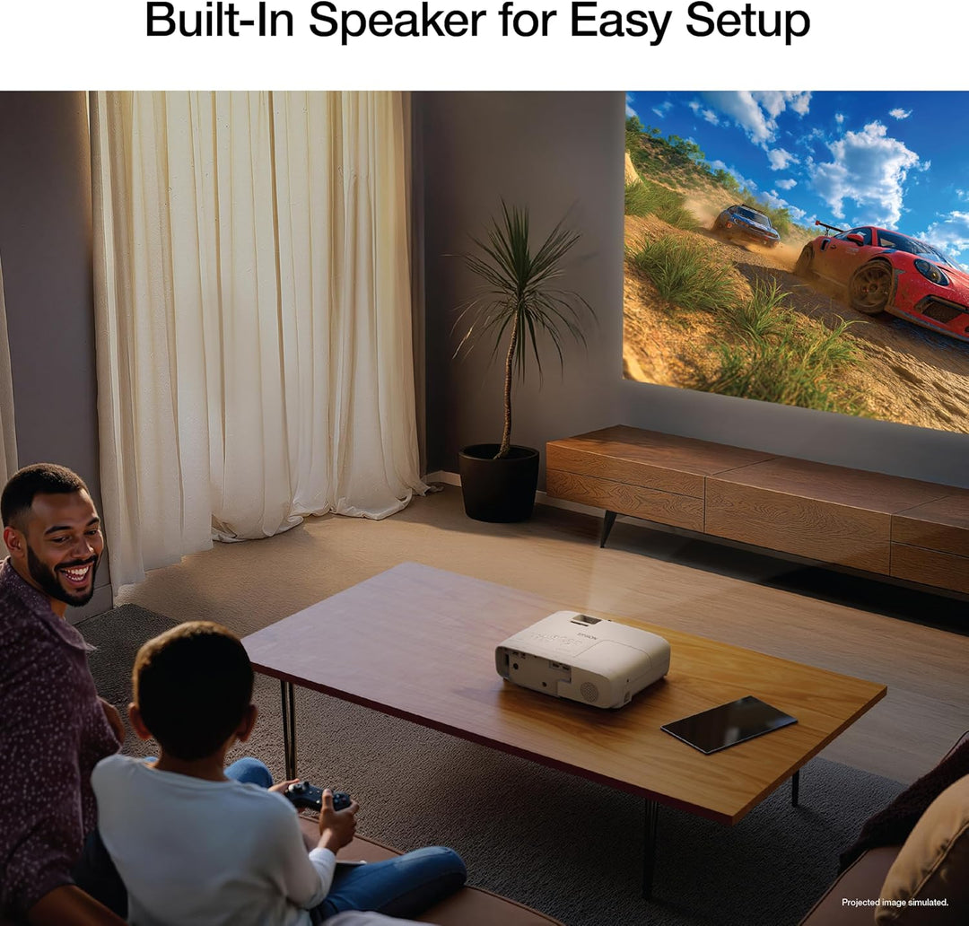 Epson Home Cinema 1100 Proyector inalámbrico de 3 chips 3LCD de 108...