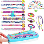 Kit de fabricación de pulseras de la amistad para niñas adolescentes, ideas de arte y manualidades para niños de 6, 7, 8, 9, 10-12, juguetes hechos a mano para regalos de cumpleaños y Navidad, ideal