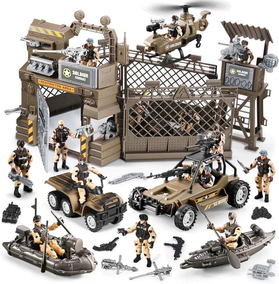 Juguetes de Soldaditos del Ejército 86 en 1 para Niños 4-7 6-8 8-12...