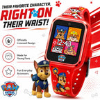 Reloj inteligente Accutime Paw Patrol con cámara para niños y bebés - Reloj inteligente interactivo para niños y niñas con juegos, grabadora de voz, calculadora, podómetro, alarma, cronómetro, con