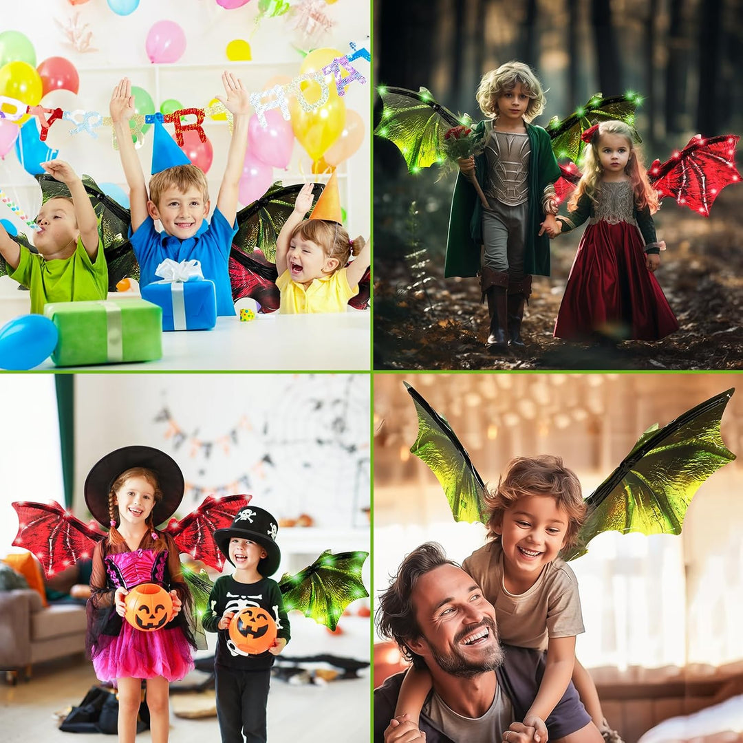 Alas eléctricas de dragón para niños pequeños, alas de dinos