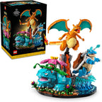LEGO Pokémon Venusaur, Charizard y Blastoise - Juego de construcción para adultos, a partir de 18 años, figuras coleccionables de Pokémon, idea de regalo para hombres y mujeres - 72153