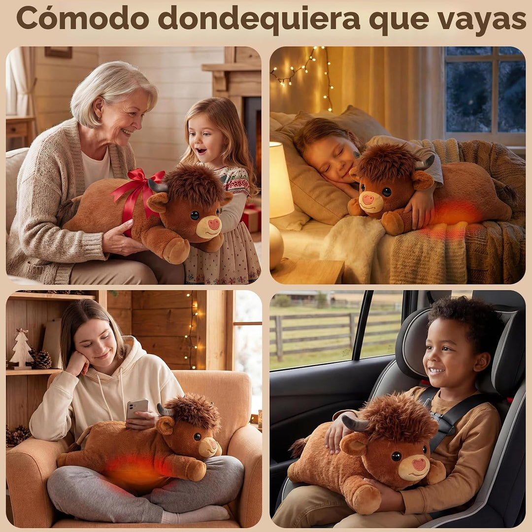 Mewaii Animales de Peluche con Peso con Almohadilla Térmica para Mi...