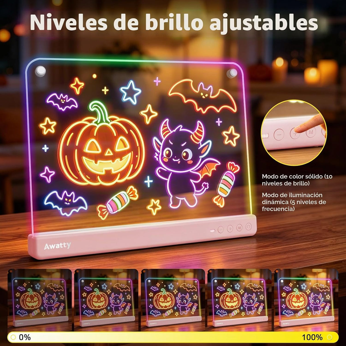 Tablero de dibujo LED de 16 pulgadas, regalos de juguetes para niños