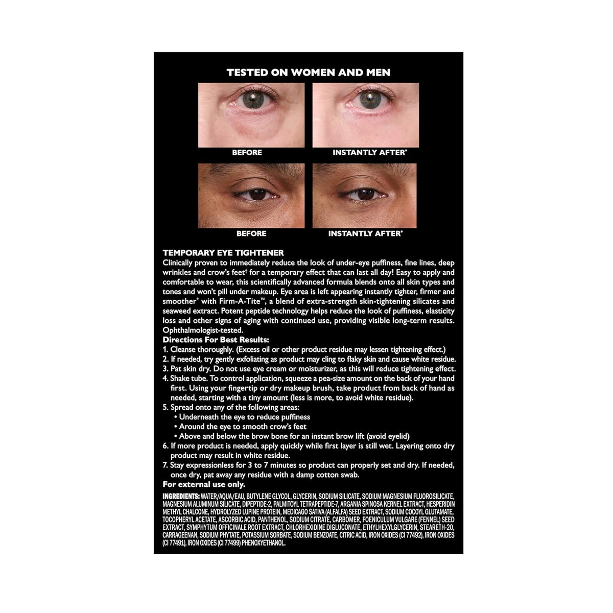 Peter Thomas Roth | Tensor de ojos temporal FIRMx® Fórmula de fácil...