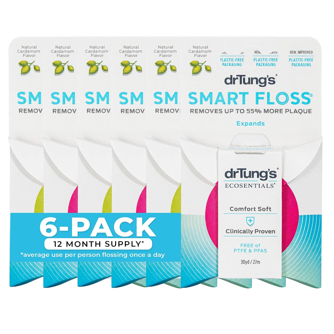 DrTung's Smart Floss - Hilo dental natural, sin PTFE y PFAS, su...