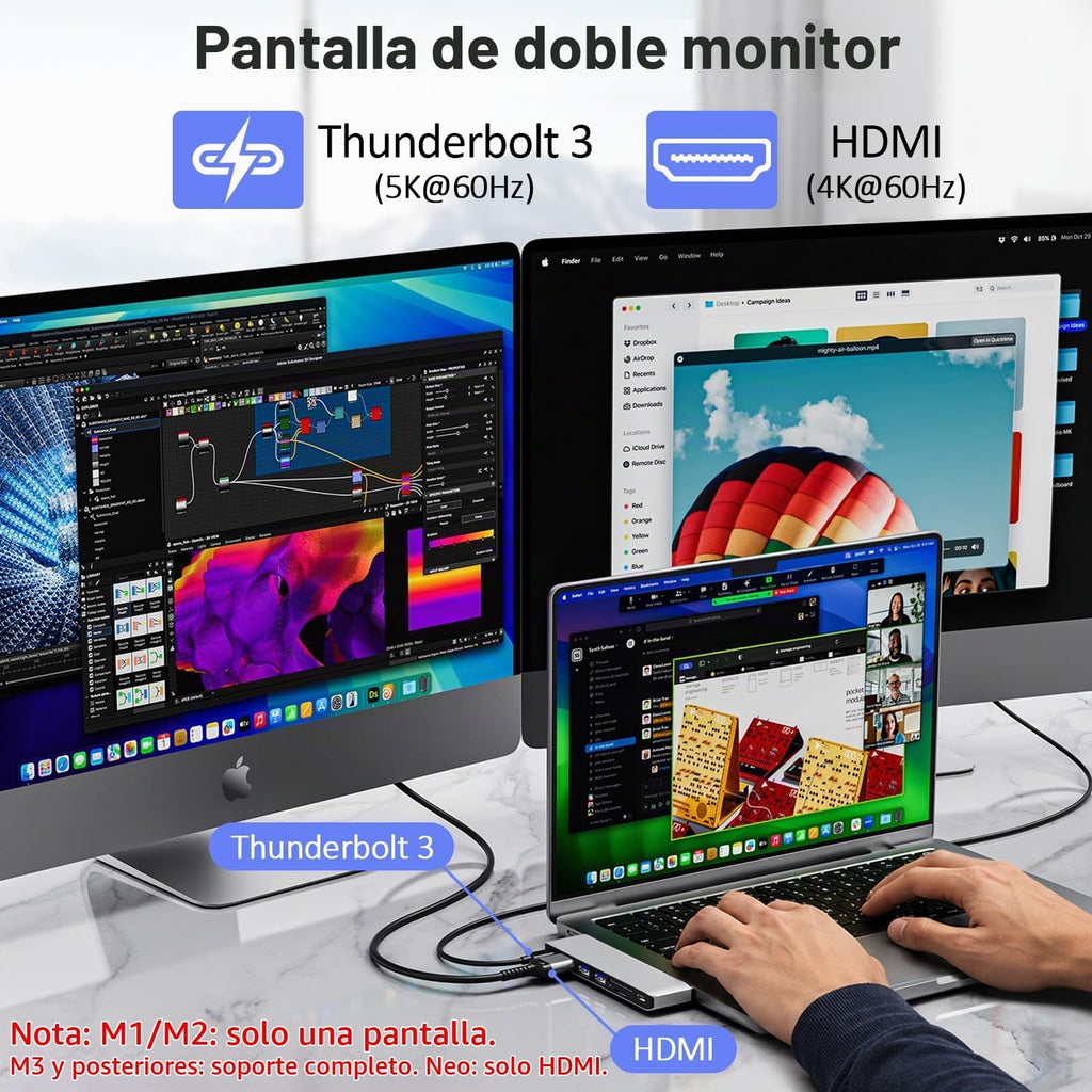 Tioleje, hub USB