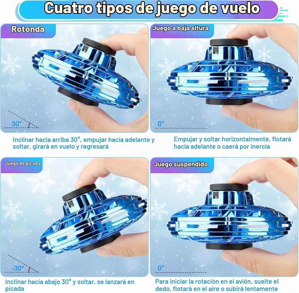 Vantexi Dron para niños juguetes voladores, 2026 mejorado LED Fidget