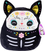 Squishmallows 12-Inch Halloween Zelina Day de Dead Cat Jazwares Plush
