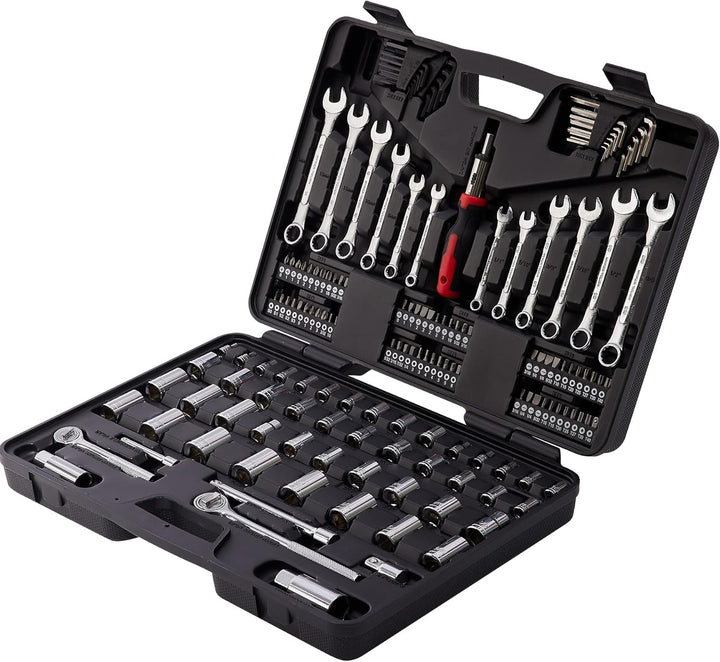 MECHMAX Juego de herramientas Master Mechanics de 161 piezas y kit...
