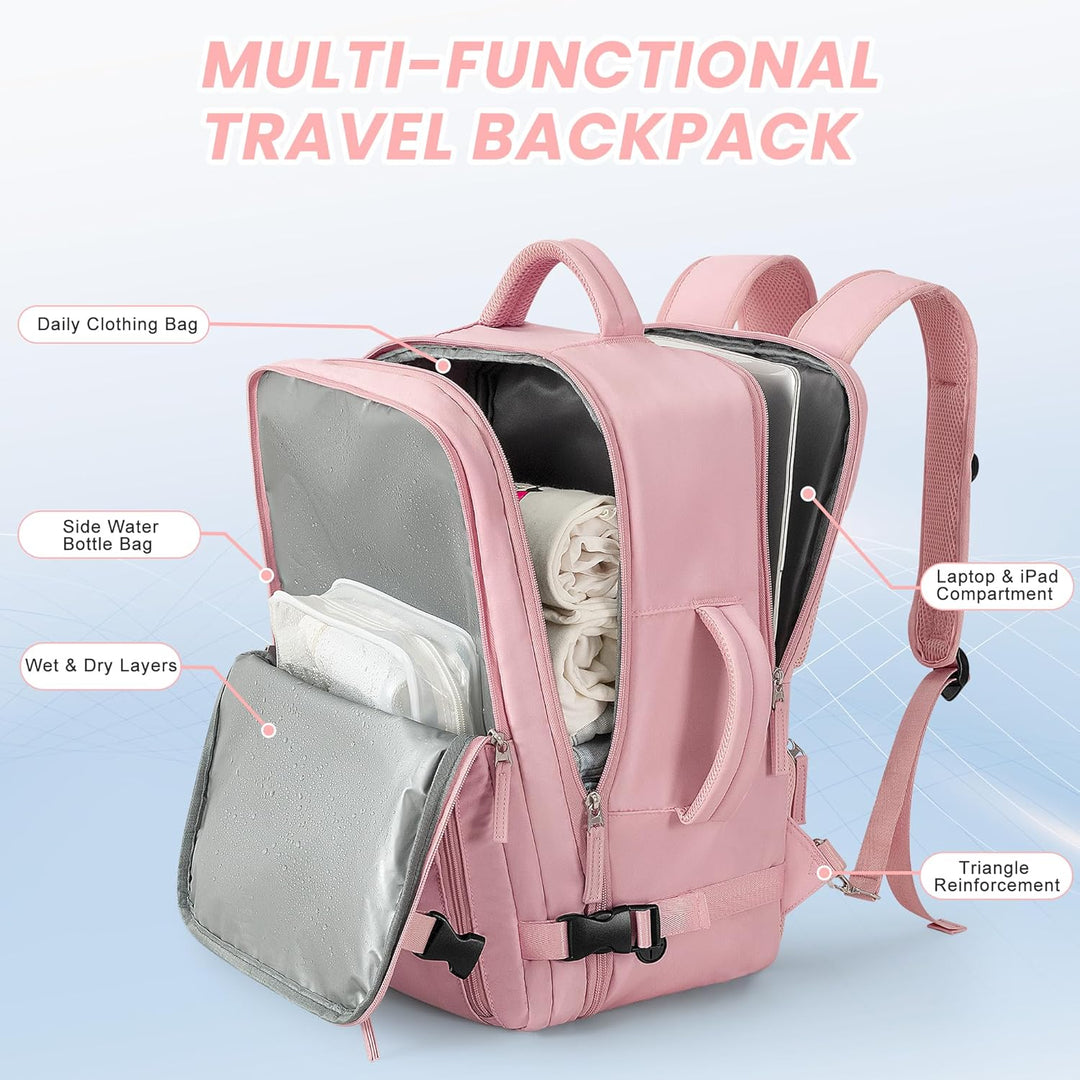 Mochila de viaje Beraliy aprobada por aerolíneas, equipaje de mano...