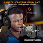talomen Auriculares de monitor de estudio para grabación, auriculares de estudio con cable sobre la oreja con micrófono de pluma desmontable, auriculares de monitoreo profesional para podcast, transmisión, transmisión y mezcla de audio