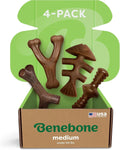 Benebone Medium 4-Pack Dog Toys para Aggressive Chewers – Under 60 lbs