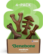 Benebone Medium 4-Pack Dog Toys para Aggressive Chewers – Under 60 lbs