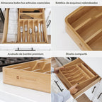 Organizador de cubiertos y utensilios, fijo de 10.5 pulgadas