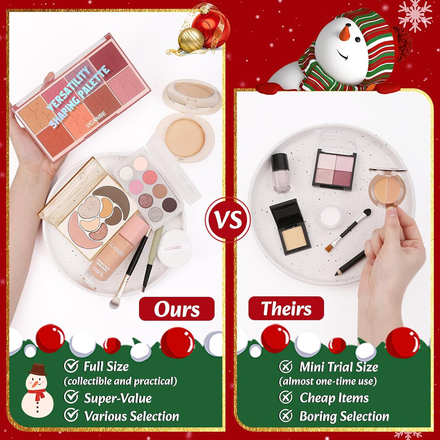 UCANBE Calendario de Adviento de maquillaje de lujo 2025, juego de...