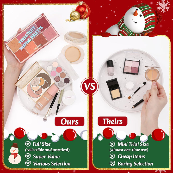 UCANBE Calendario de Adviento de maquillaje de lujo 2025, juego de...