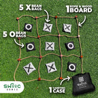 Swooc Games® - Juego de Tic Tac Toe Gigante para Exterior (Tod Weather) | 3 pies x 3 pies | Montaje instantáneo, sin necesidad de ensamblaje | Juegos gigantes al aire libre para adultos y familia | Juguetes para exterior | Diversión en césped y jardín