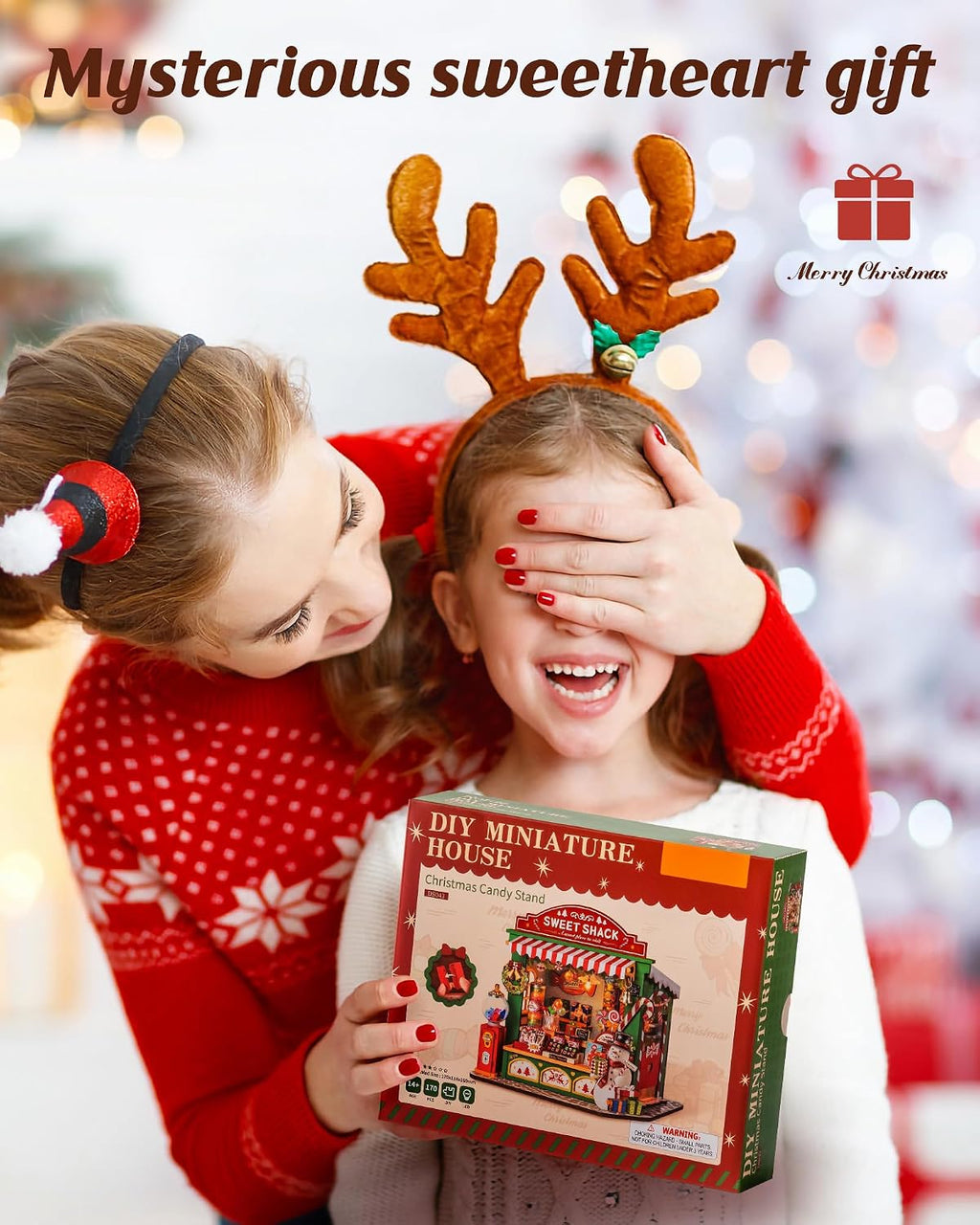 Rolife - Kit de casa en miniatura de bricolaje para tienda de dulces navideños