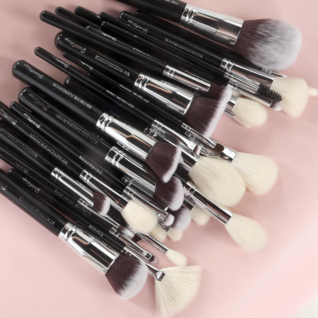 Conjunto de brochas de maquillaje profesional 32 piezas de pelo