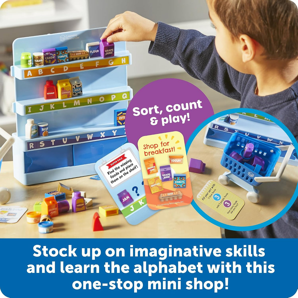 Learning Resources Alfabeto Mini Mercado