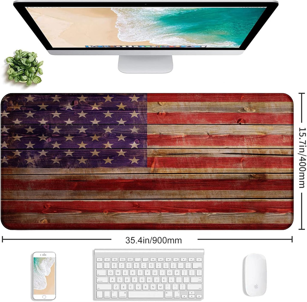 Mouse Pad de Bandera Americana para Gaming, Adecuado para Oficina y Estudio
