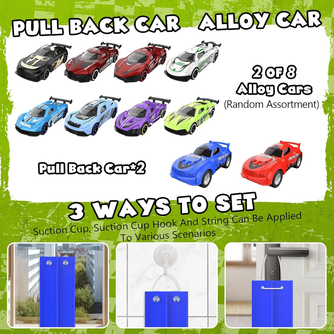 Wupuaait Pista de carreras flexible para niños juguete de