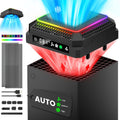 CATZARMOR Sistema de Enfriamiento Automático Compatible con Xbox Series X con Display LED, Silencioso y Ajustable por Temperatura, Ventilador Enfriador de  Series X, 2 Puertos USB, Tapones de Goma para Polvo para Carcasas Xbox One