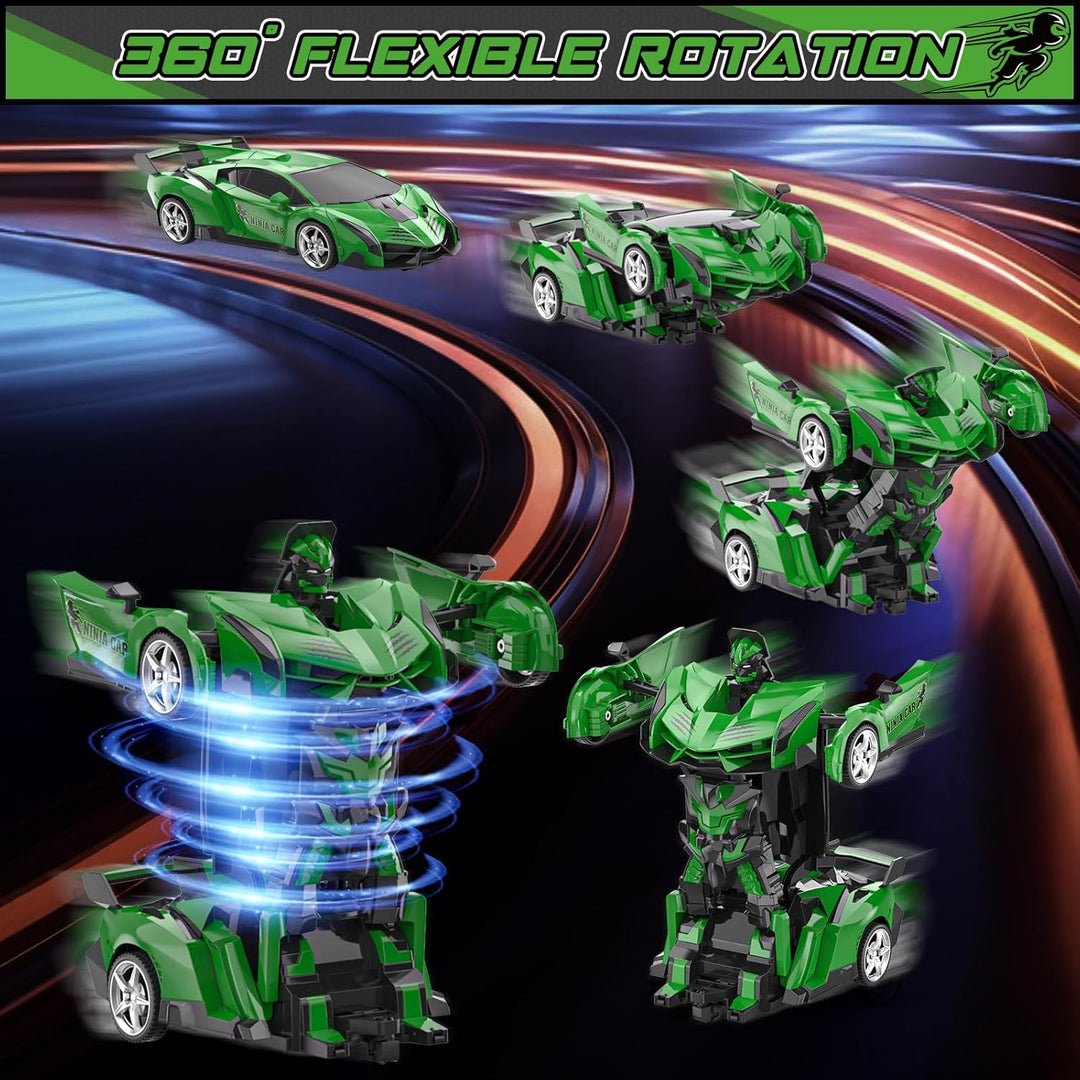 BLUEJAY Transform RC Cars para niños de 4-7 y 8-12 años, auto robot...