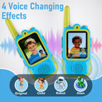Startcan Walkie Talkies de video para niños, paquete de 2 juguetes recargables de videollamada, juguetes para interiores y exteriores, regalos de cumpleaños de Navidad para niños de 3 a 8 años en