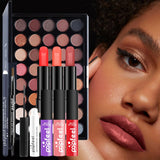 Joyeee Kit completo de maquillaje para mujer, paleta de sombras de...