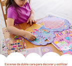 Melissa & Doug Princesa Puffy, juego de adhesivos, Combo de calcomanías infladas
