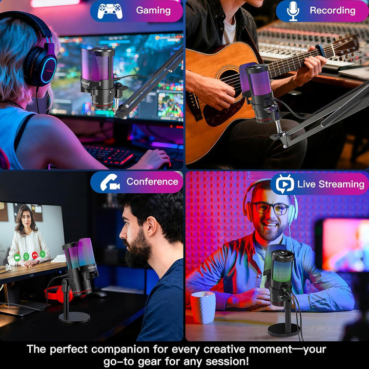 Micrófono para juegos ZealSound para PC\/Mac\/iPhone\/Phone \u2013...