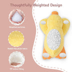 Niuniu Daddy Peluche de pato con peso, almohada de felpa para niños y