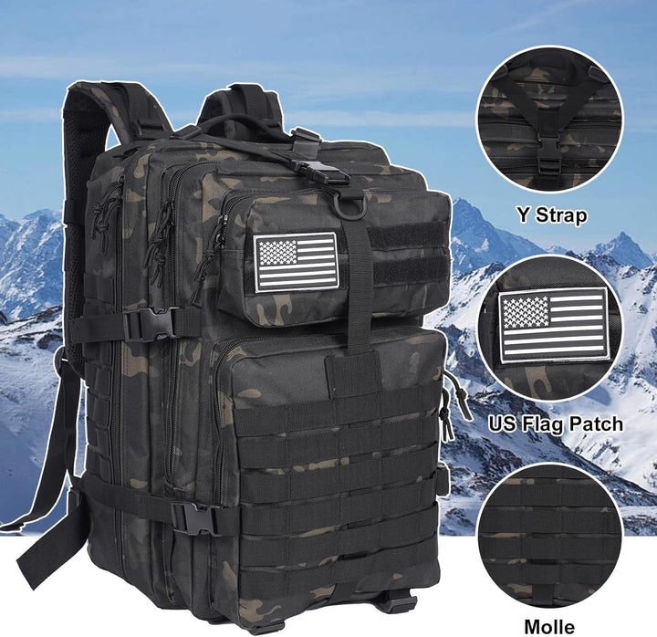 Oraynn Mochila táctica militar grande de 50 litros Molle Army Assau...