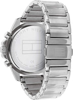Tommy Hilfiger Reloj deportivo de cuarzo de acero inoxidable y pulsera para hombre, color: plata (Modelo: 1791788)