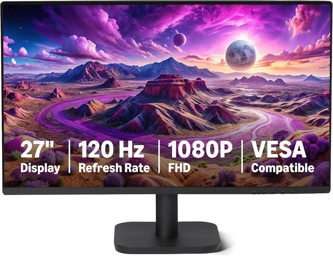 Amazon Basics - Monitor de computadora de 27 pulgadas 120 Hz, 1080P...