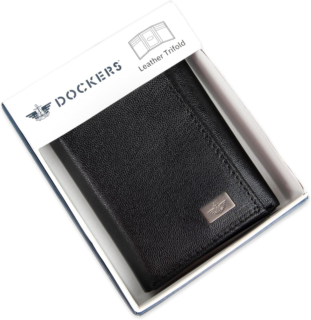 Dockers Billetera de perfil delgado con capacidad extra para hombre...