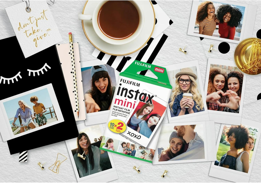 Fujifilm Mini película instantánea (blanco) para cámaras Fujifilm M...