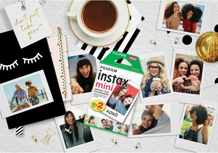 Fujifilm Mini película instantánea (blanco) para cámaras Fujifilm M...