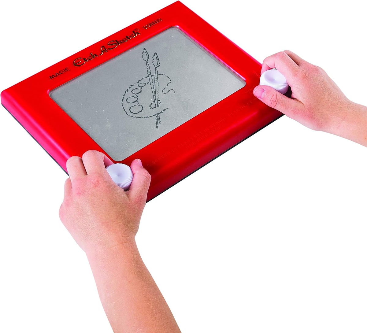 Etch A Sketch, juguete clásico de dibujo rojo con pantalla mágica, para niños de 3 años en adelante