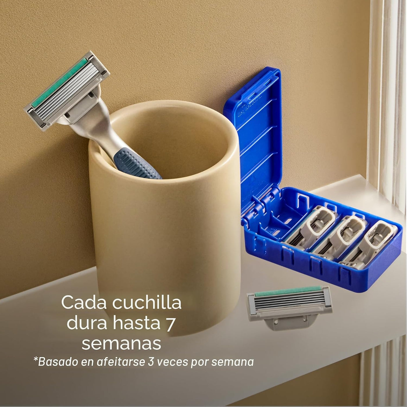 Harry's Kit de afeitado Plus para hombres, mango premium, 5 car...