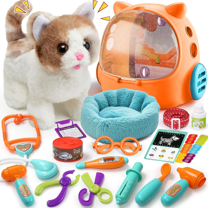 TUZT 17 juguetes interactivos para gatos para niños, juguetes para...